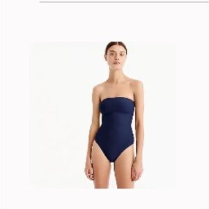 ✨🆕✨J CREW//Cross-back bandeau one-piece swimsuit